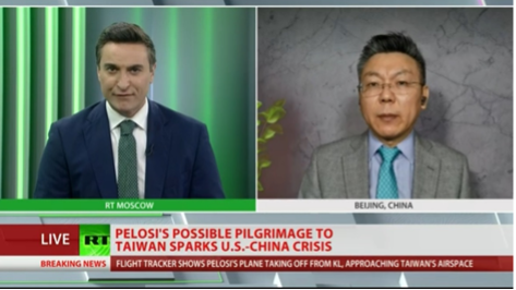 英语主持人许钦铎接受rt采访阿语记者荣寰接受bbc采访